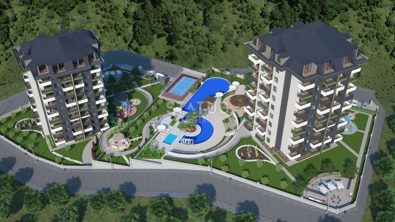 Эксклюзивный проект в районе Демирташ с инфинити-бассейном, 53-130 м2 фото 1