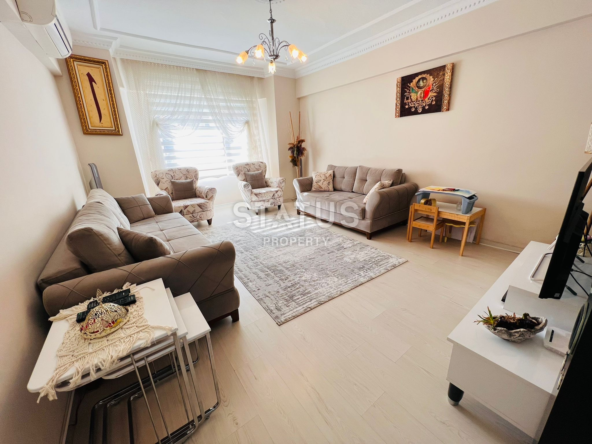 Three-room apartment 450m from the beach in Oba, 95m2 фото 2