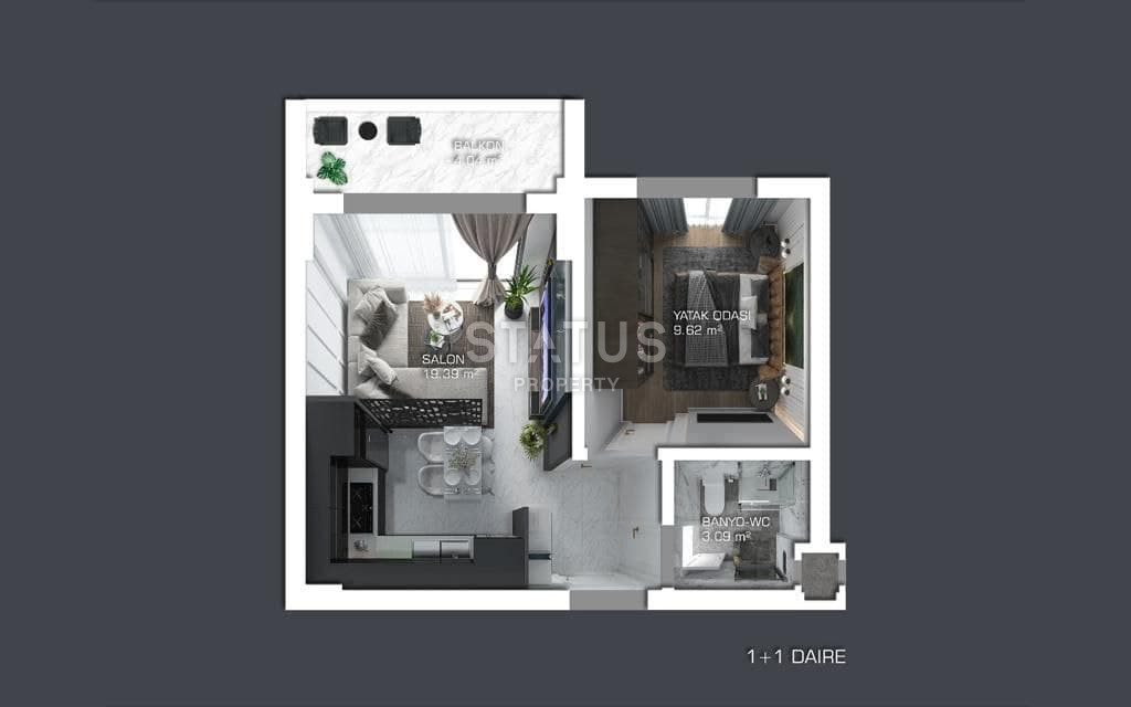 Апартаменты дуплекс 2+1 напрямую от инвестора в Газипаша, 100 м2 фото 2