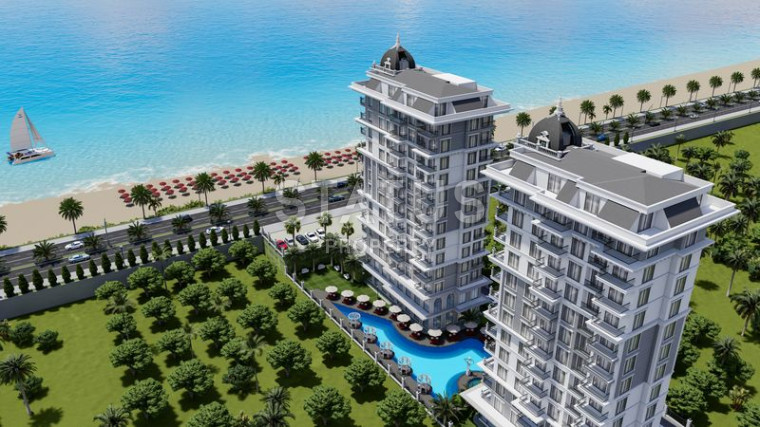 Elite residential complex in the first coastline in Mahmutlar. 62m2 - 130m2 photos 1