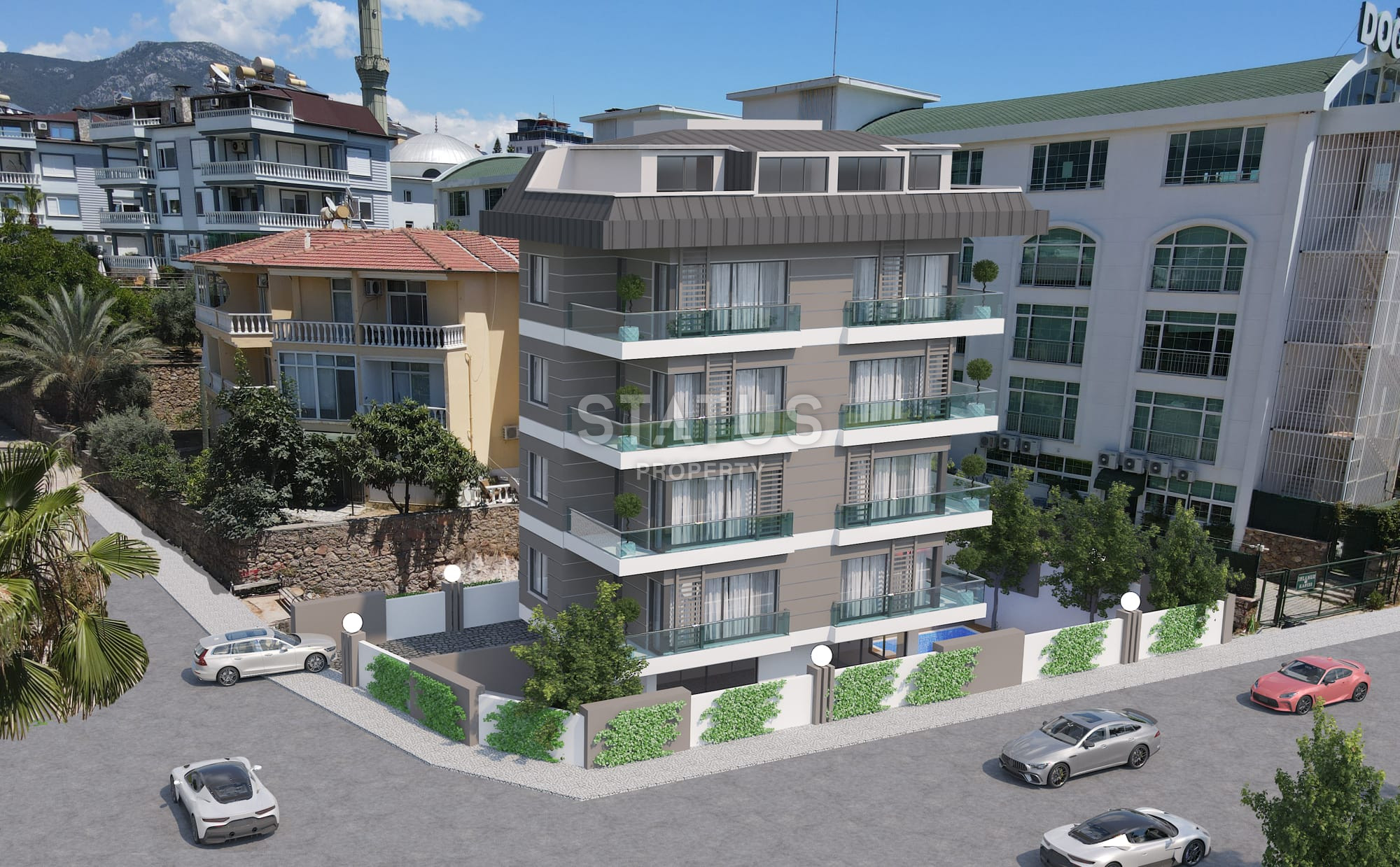 Три новых квартиры 1+1 в ЖК 2023 года постройки в 100м от моря. 50м2 фото 1