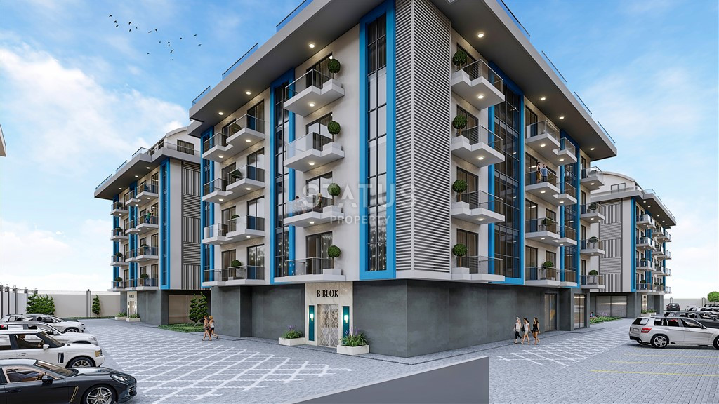 The latest one-bedroom apartments in a residential complex with infrastructure in the Oba area. 47.5 m2 фото 1