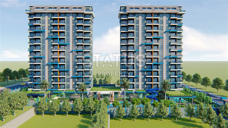 Новые двухкомнатные квартиры в новом ЖК с отельной инфраструктурой в спокойной части Махмутрала. 51м2 фото 1