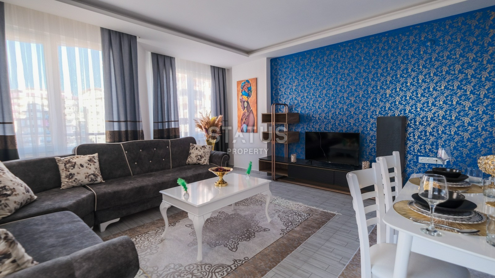 Renovated 1+1 apartment by the sea, Mahmutlar district, 90 m2 фото 1