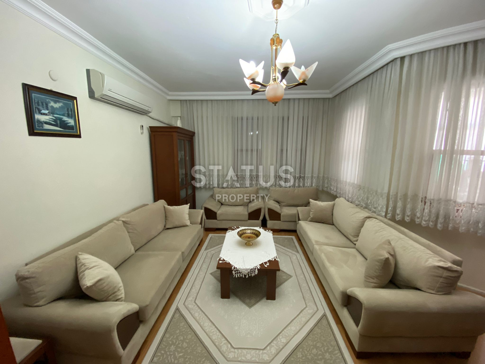 Spacious apartment with 3 bedrooms, 1 km from the sea in the center of Alanya, Hajet district. 140m2 фото 2