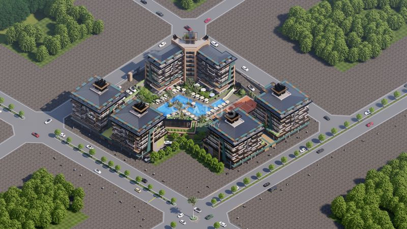 New project with premium location in Kargicak area, 58-127 m2 фото 2
