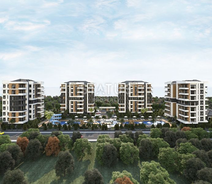 New luxury residential complex in installments in Antalya. Altyntash area, 77-120m2 фото 1
