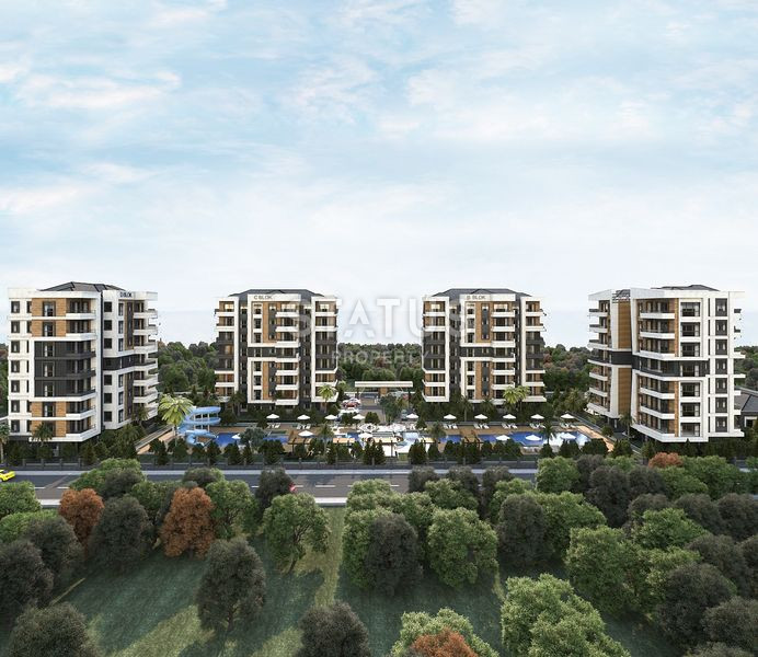 New luxury residential complex in installments in Antalya. Altyntash area, 77-120m2 фото 2