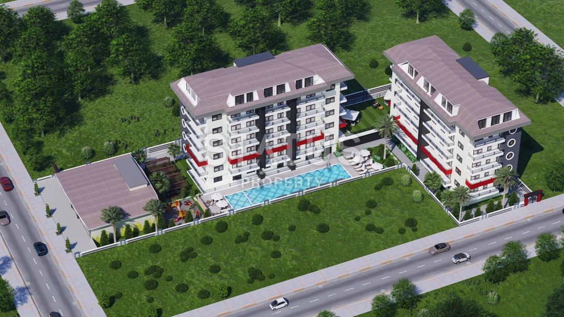 Investment project with various layouts in the Kestel area, 72-216 m2 фото 2