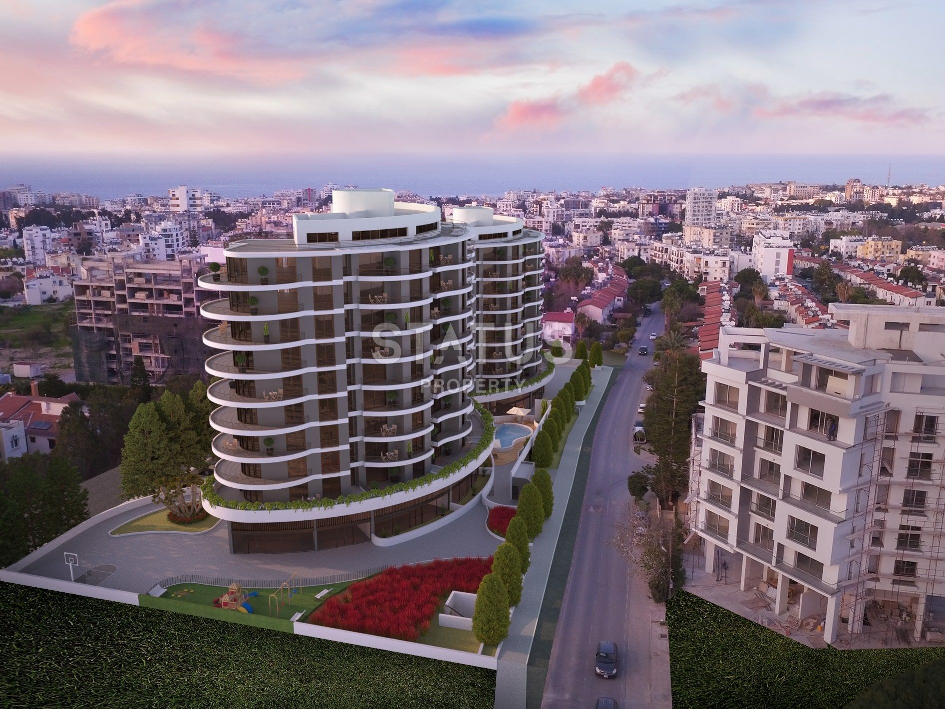 2-комнатные апартаменты  в элитном комплексе в центре Кирении, 47м2 фото 2