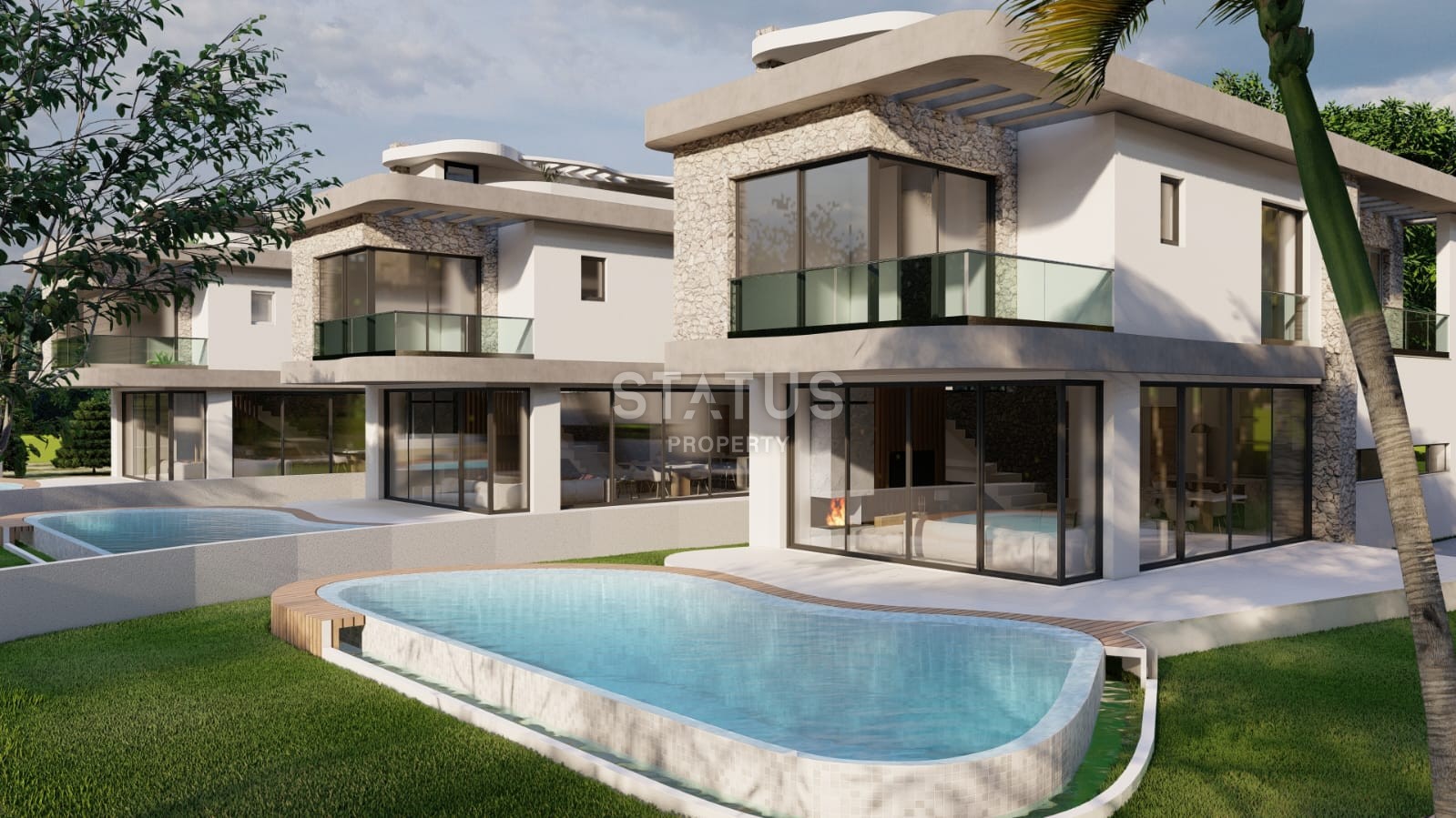 Modern villa 4+1 (335 m?) in a new complex in Lapta фото 2