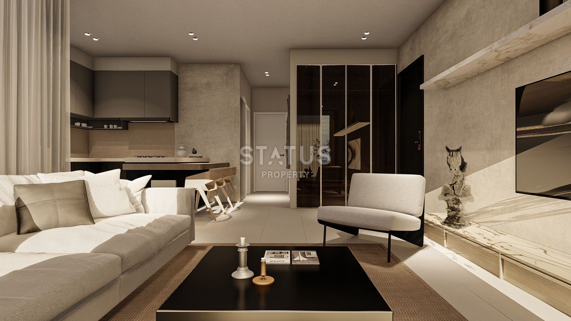 Three-room apartment Penthouse 95 m? in a new complex in Lapta фото 1
