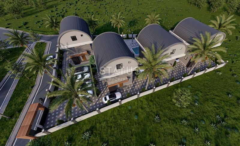 New villas 3+1 with a private pool in the Payallar area, 200 m2 фото 2
