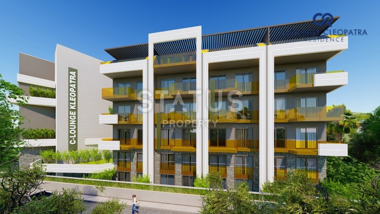 Новые квартиры в центре Алании, Турция, в 350 метрах от пляжа Клеопатры, 54-122 кв.м. фото 1
