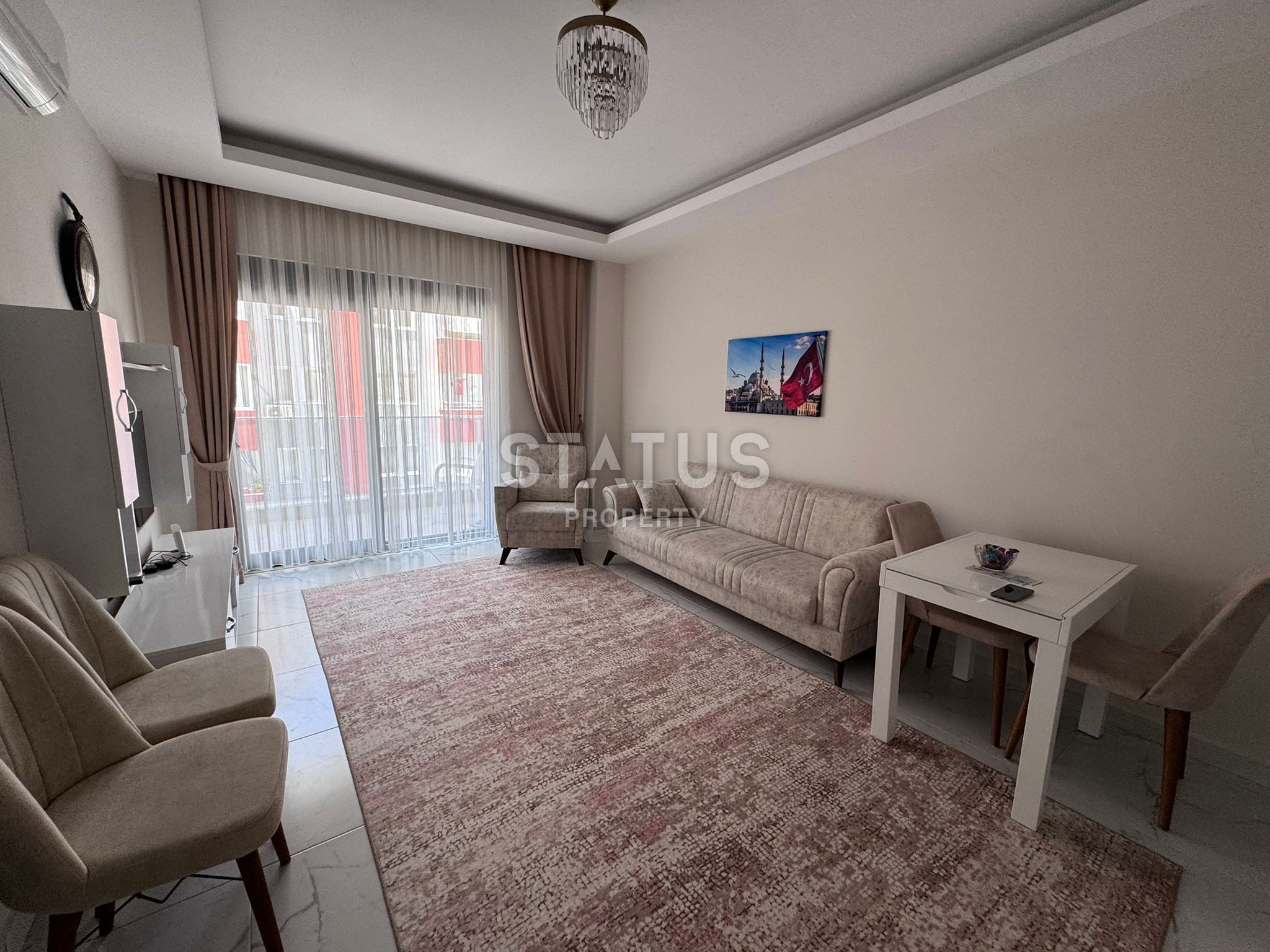 Квартира 1+1 с мебелью в Махмутларе, 52 м2 фото 2