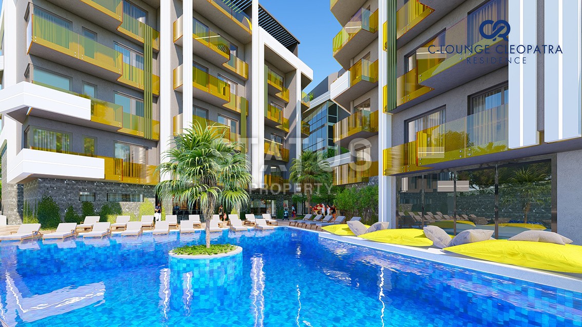Новые квартиры в центре Алании, Турция, в 350 метрах от пляжа Клеопатры, 54-122 кв.м. фото 2