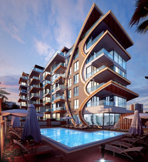Luxury apartments on the Mediterranean coast, Alanya, Kestel photos 1