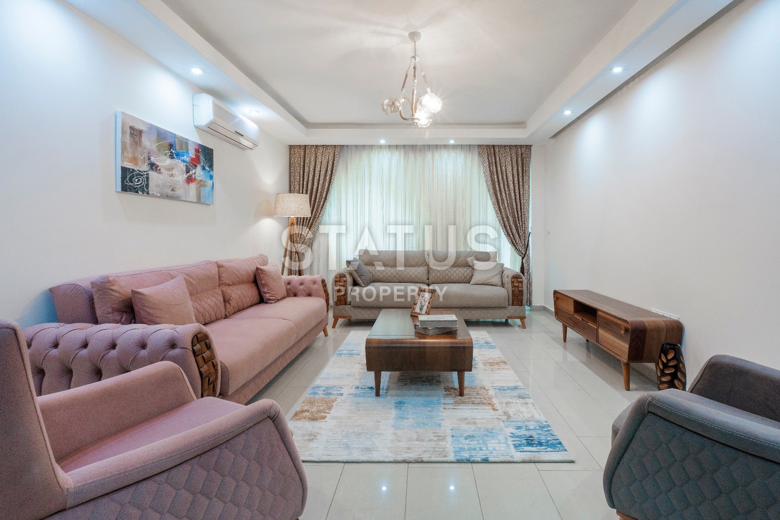 Beautiful furnished two-bedroom apartment in a luxury complex in Mahmutlar фото 1