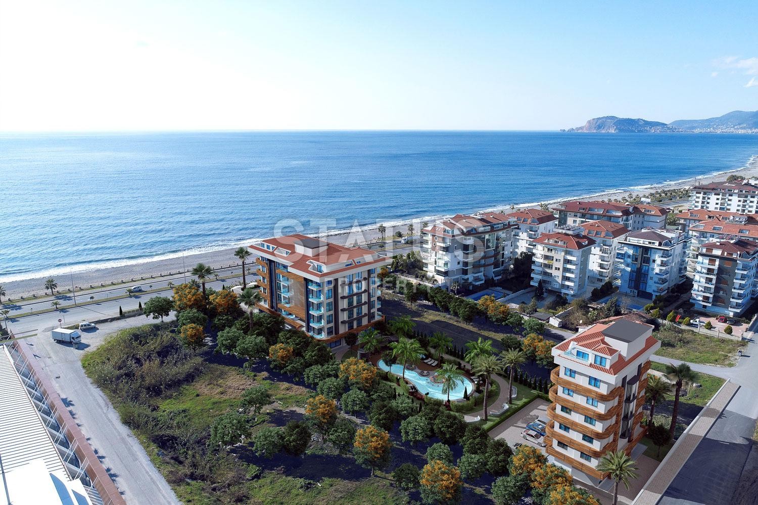 Apartment on the first line with direct sea views in Kestel from the owner! фото 1