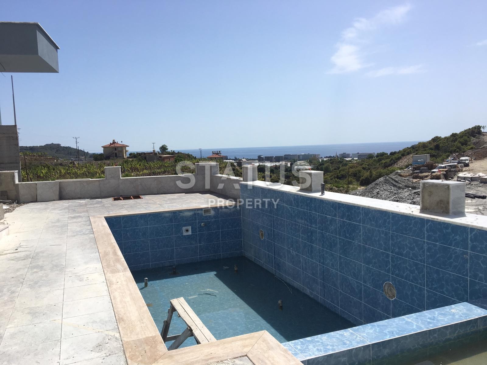 New detached 3+1 villa with sea view, 300 m2. Kargicak, Alanya. фото 1