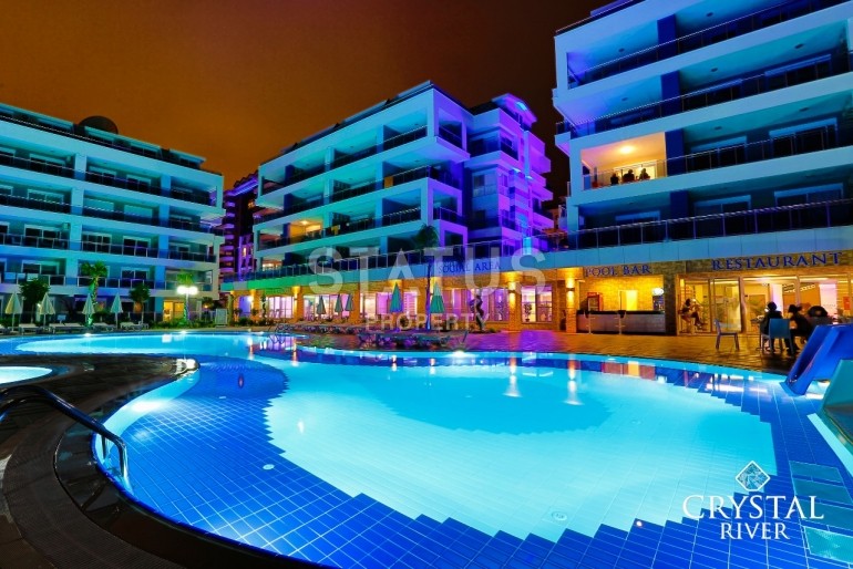 Two 1+1 apartments in a luxury complex with good infrastructure, 65 m2. Both, Alanya. фото 2