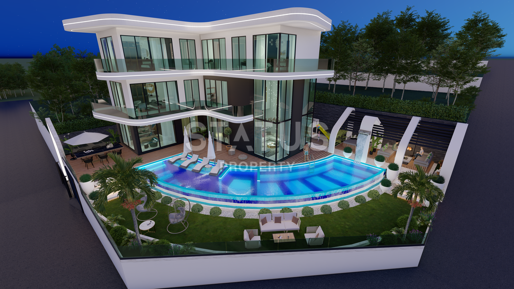 Luxury under construction - 6+1 villa in Kargicak area, 605 m2 фото 1