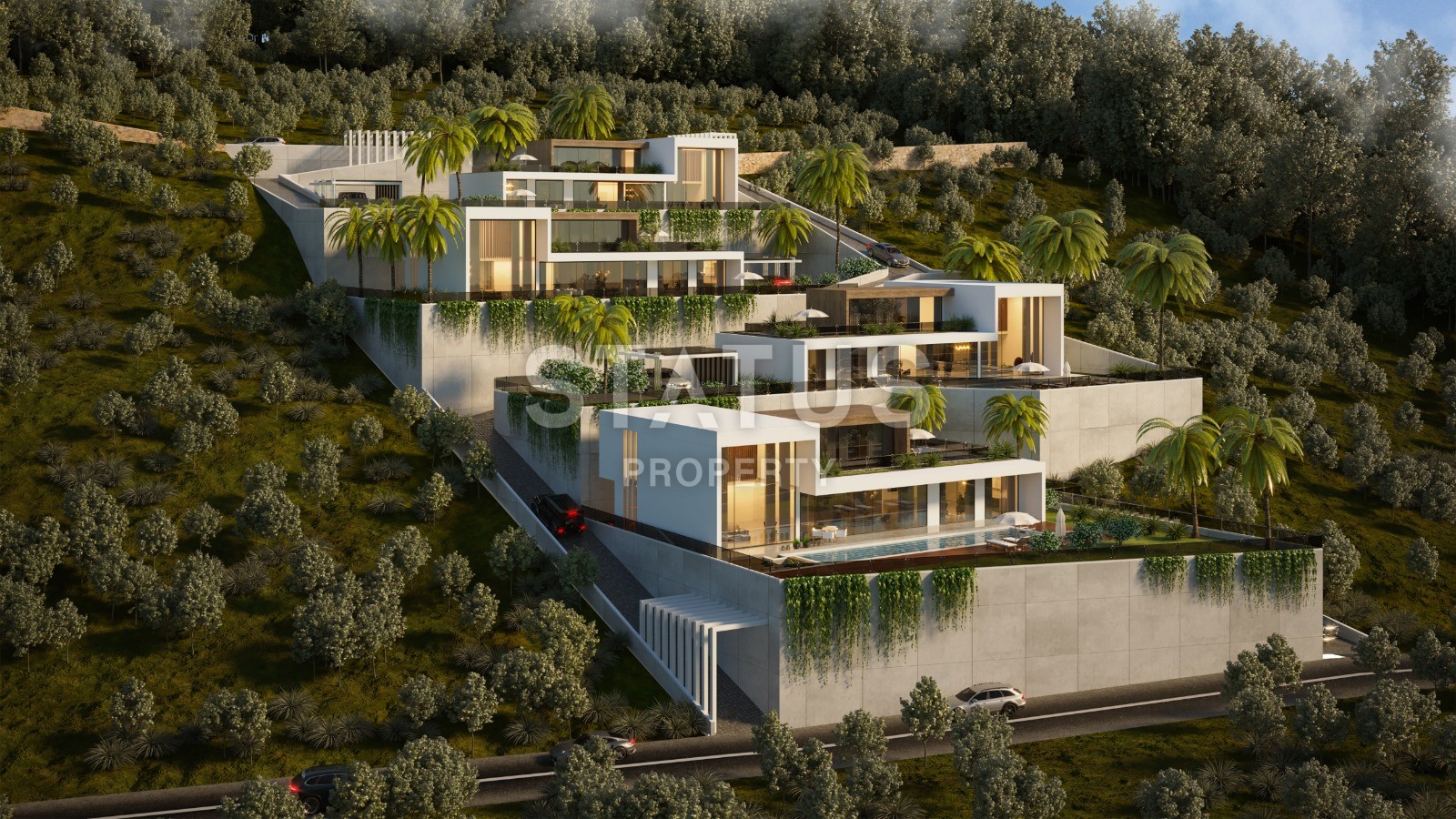 New and unique complex of villas in Kargicak area, 616 m2. фото 1