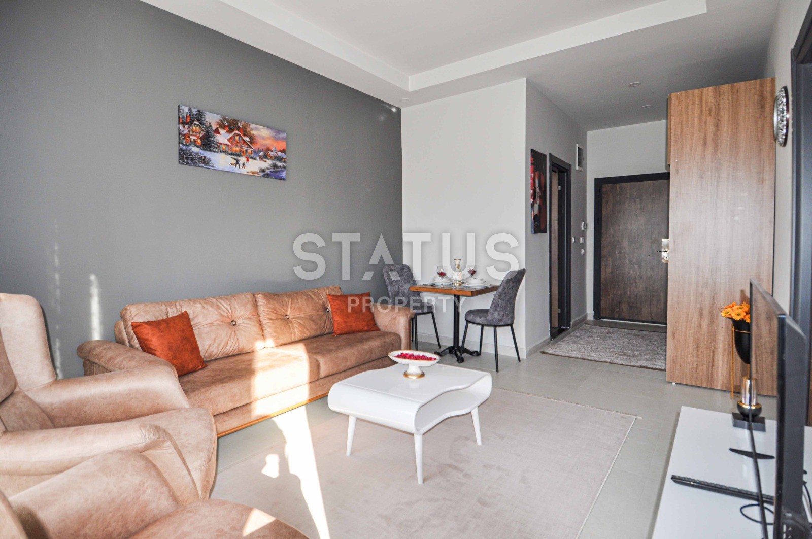 One-bedroom apartment 48 sq.m., furnished in a new house. Mahmutlar, Alanya. фото 2