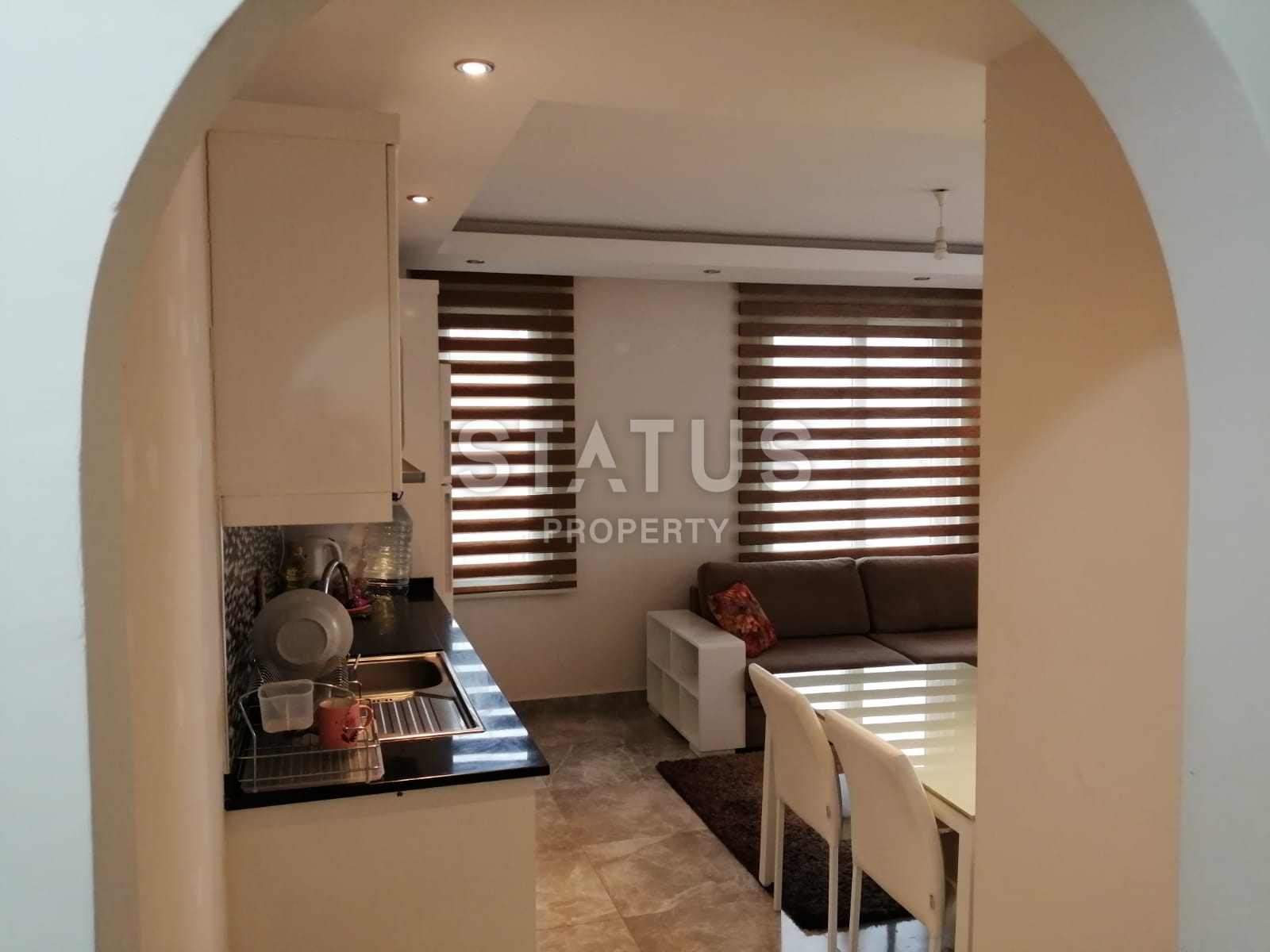Furnished 1+1 layout apartments in a complex with infrastructure, Oba district, Alanya фото 1