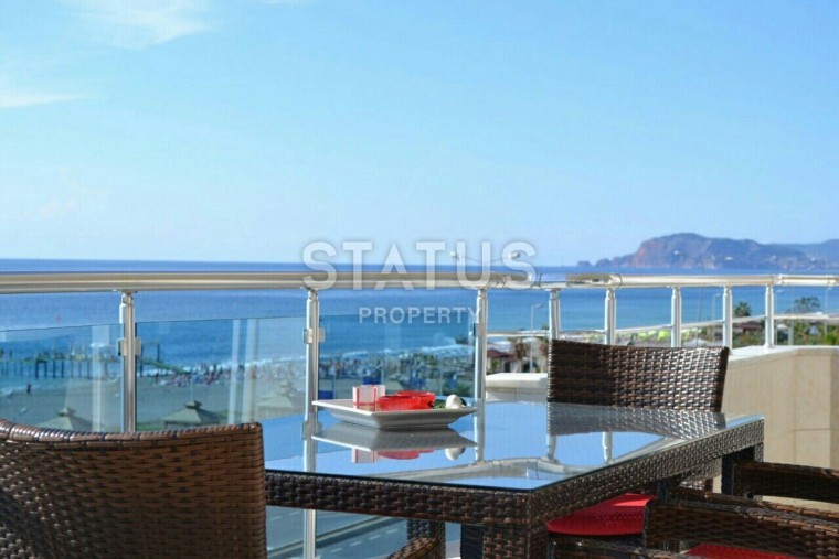 First line with direct sea view! Apartment 2+1 furnished in Mahmutlar 120 sq.m. photos 1