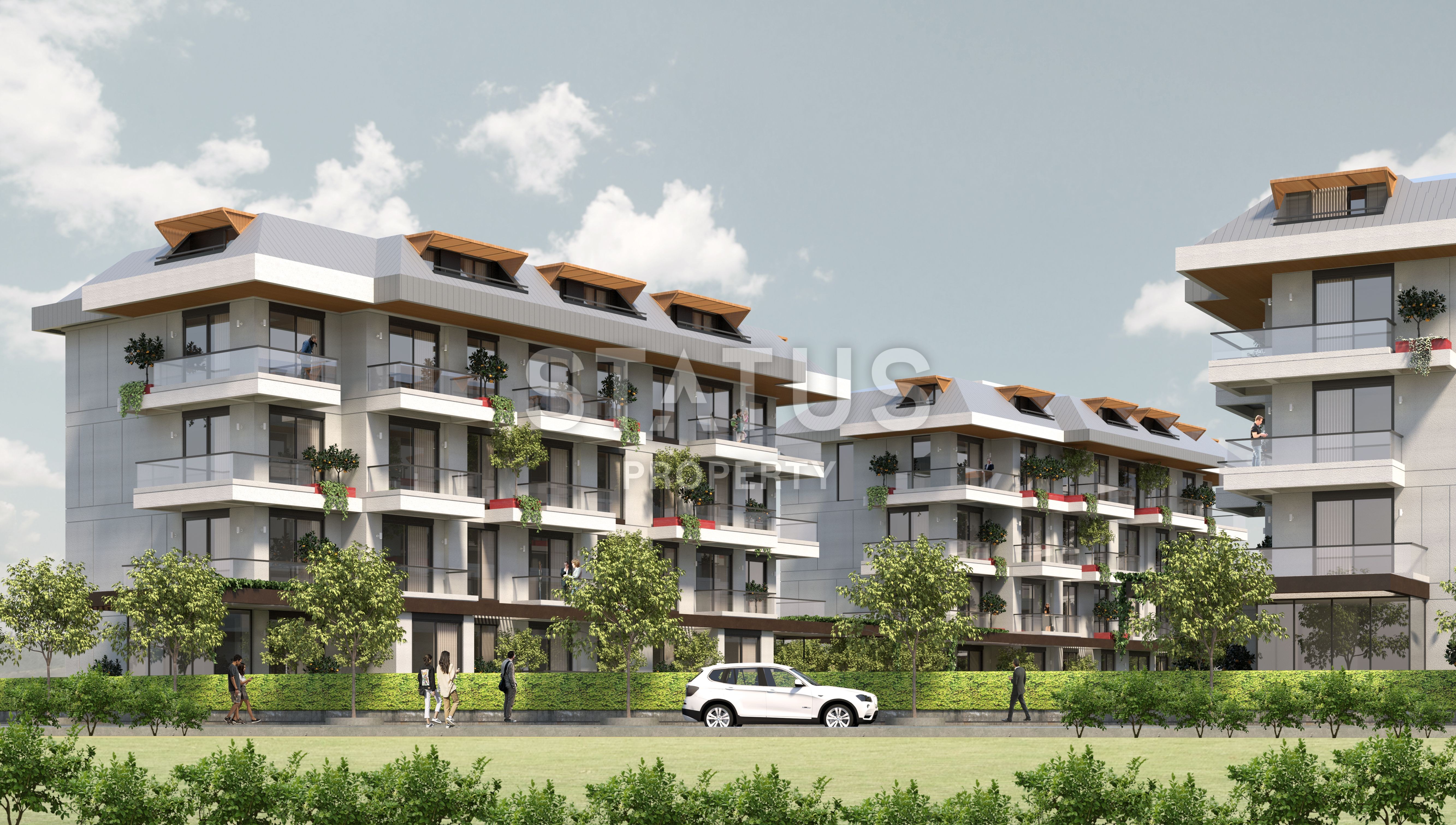 A new elite project with 1+1, 2+1, 3+1 apartments under construction in the Oba area. фото 1