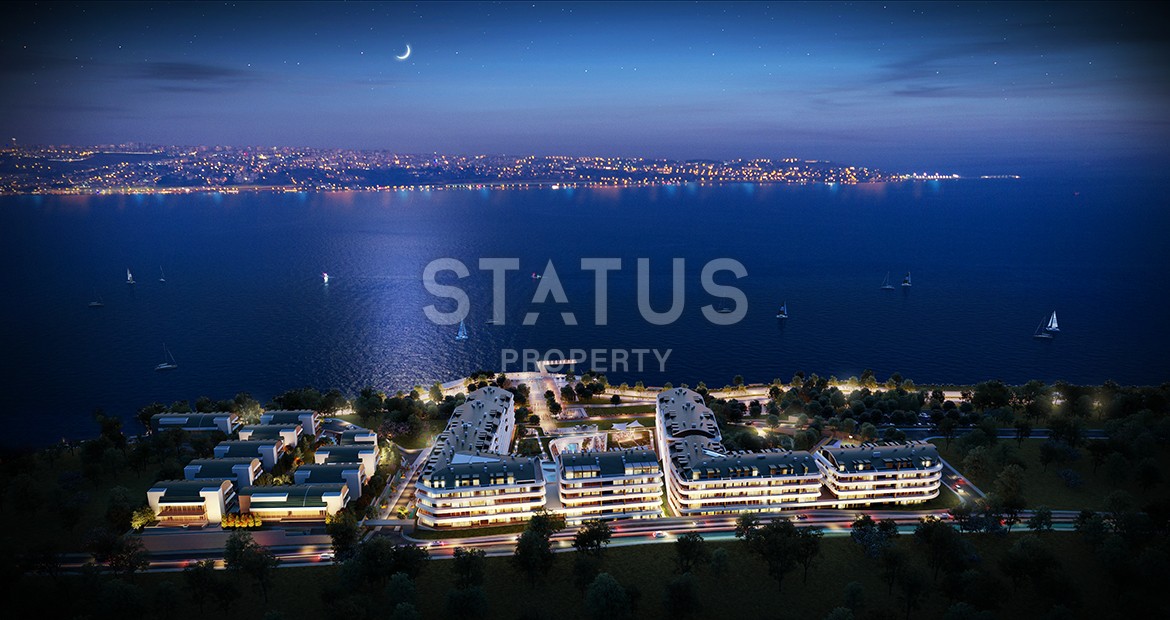 Многокомнатные апартаменты в комплексе Премиум класса на побережье Мраморного моря. Буюкчекмедже, Стамбул. фото 1