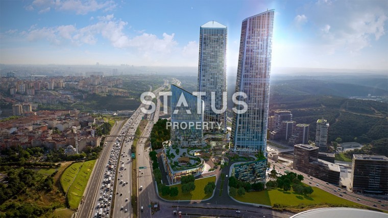 Апартаменты и офисы – проект международного архитектора от 56 до 369 м2 в привилегированном районе Маслак, Стамбул. фото 1