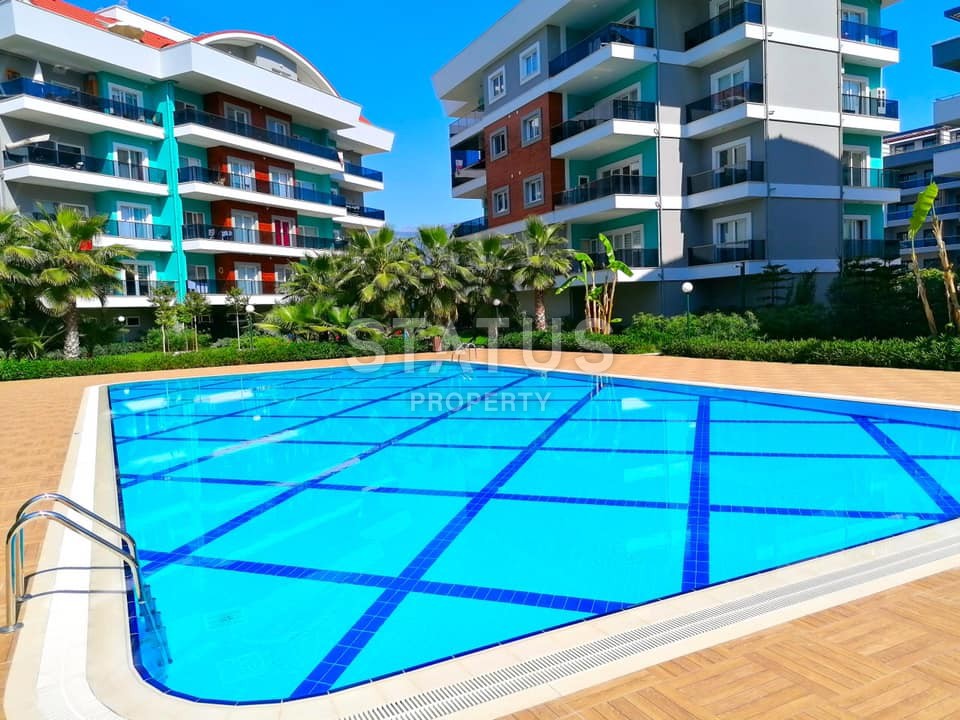 Furnished 1+1 layout apartment, 80 m2 in a complex with full infrastructure in Oba, Alanya фото 1