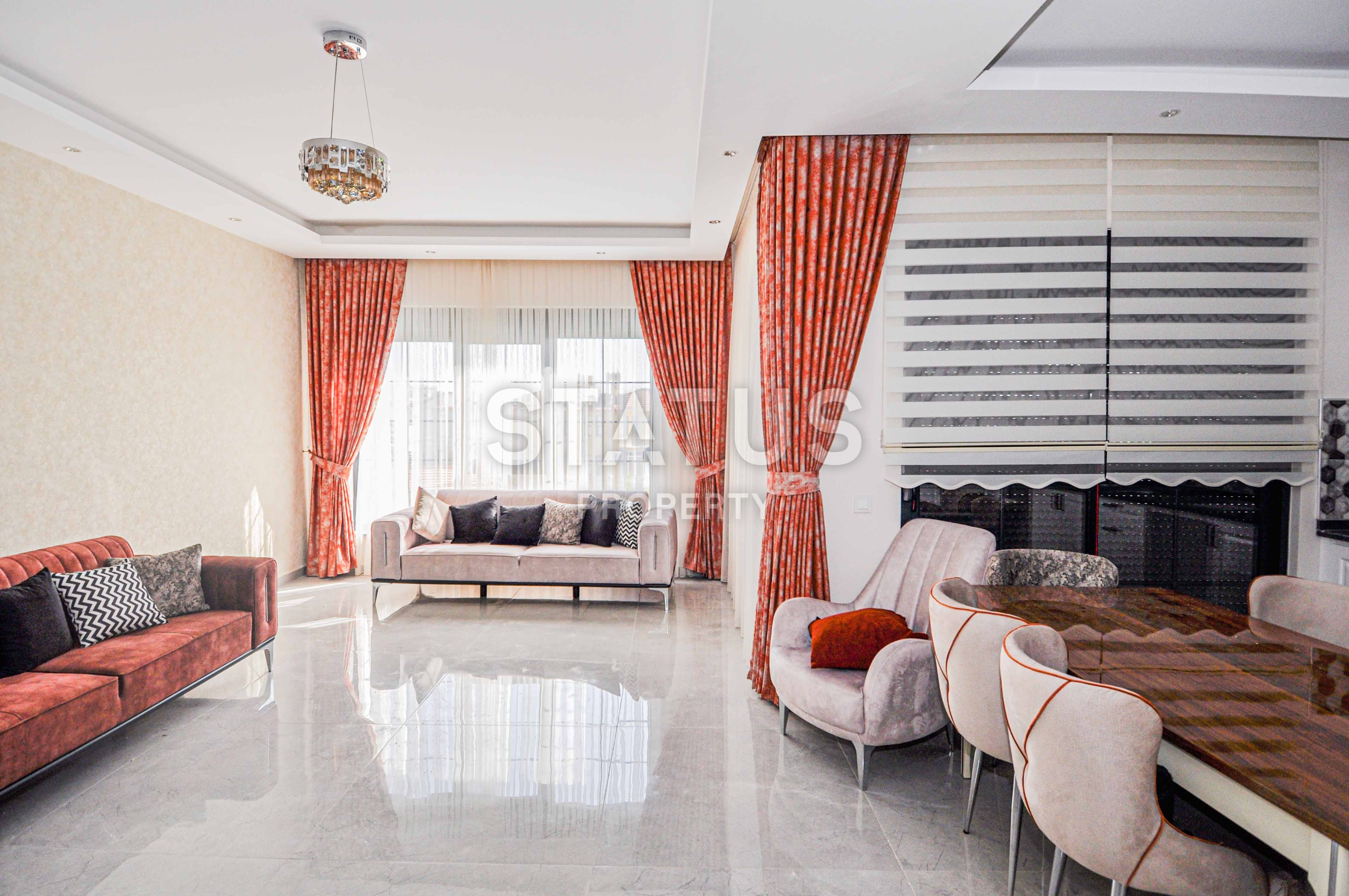 Furnished apartment 4+1, 160 m2 in a luxury complex in Oba. фото 1