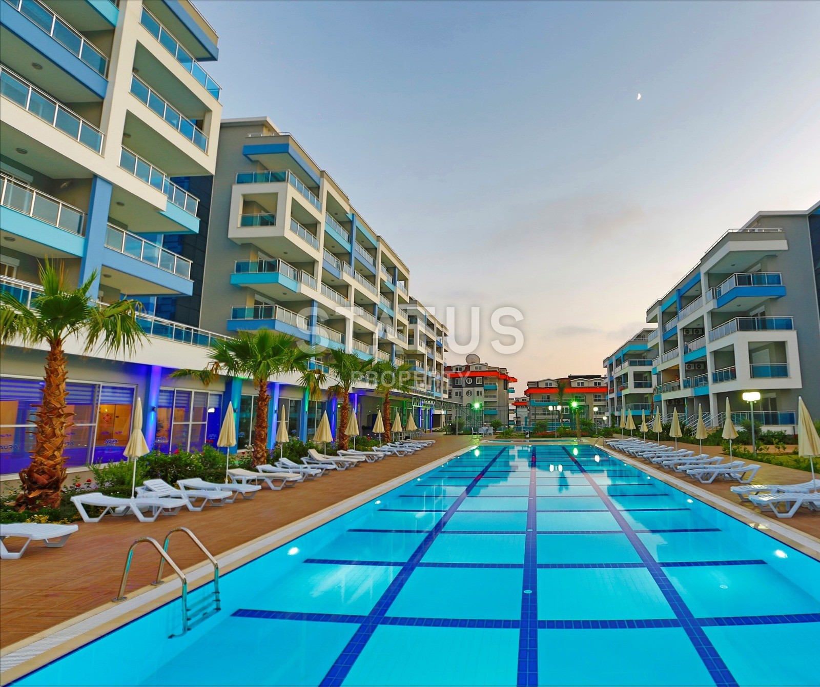 Three-room apartment 120 m2 with sea view in a luxury complex. Kestel, Alanya. фото 1