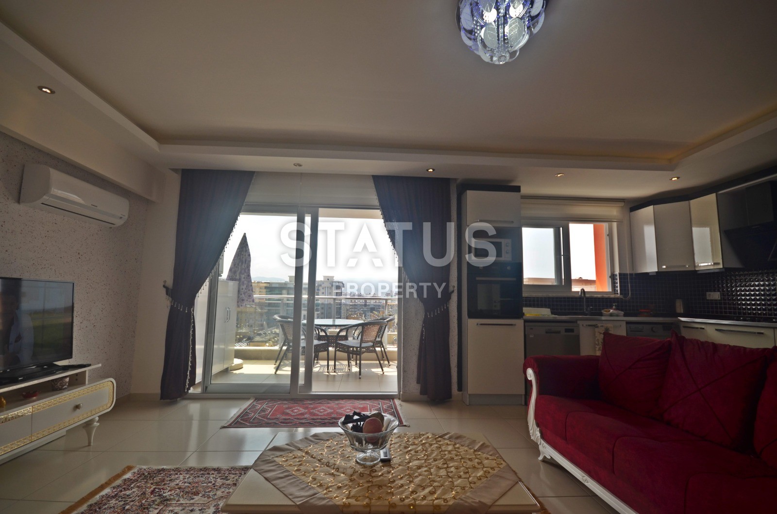 Apartment 1+1 in Mahmutlar with sea view, 65 m2 фото 1