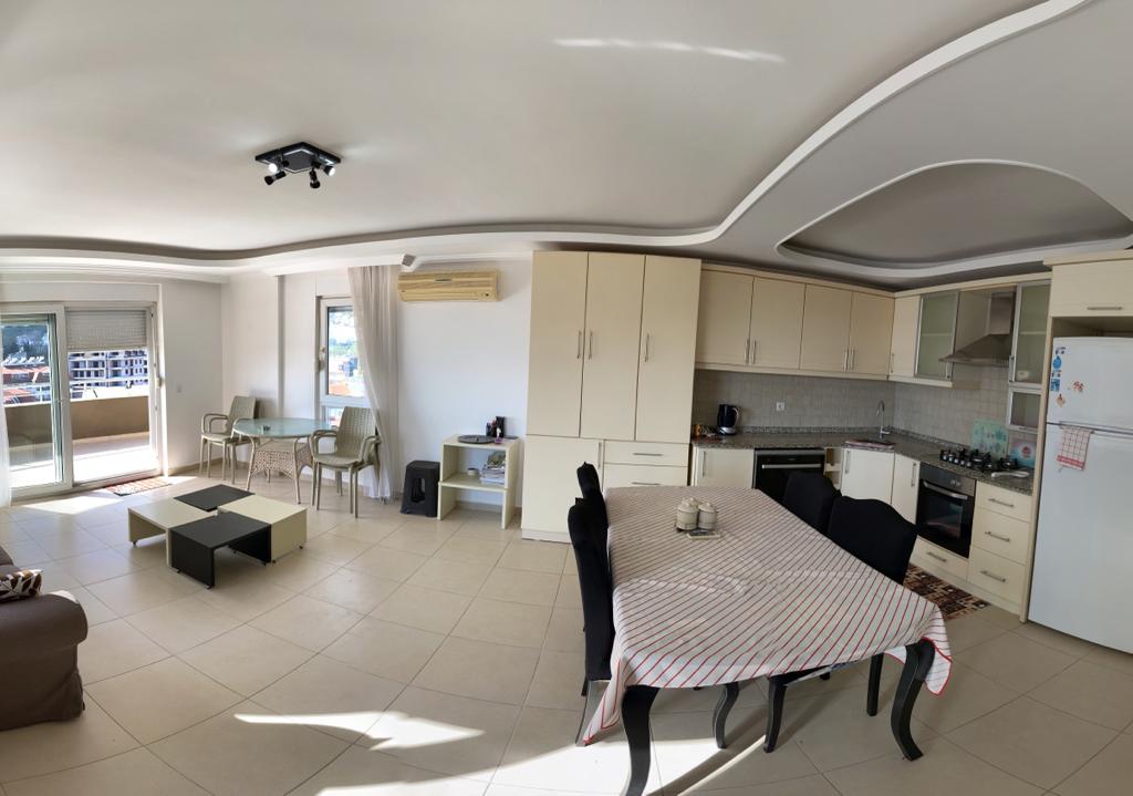 View apartment layout 2+1, 120 m2 in a complex with infrastructure in the Cikcilli area, Alanya фото 1