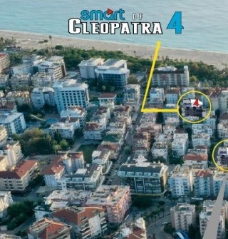 Квартиры 2+1 в комплексе на завершающей стадии строительства возле пляжа Клеопатры, 85м2. фото 1
