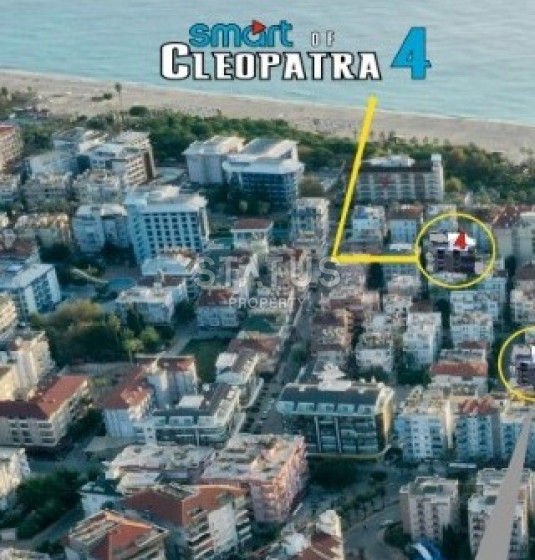 Квартиры 2+1 в комплексе на завершающей стадии строительства возле пляжа Клеопатры, 85м2. фото 1