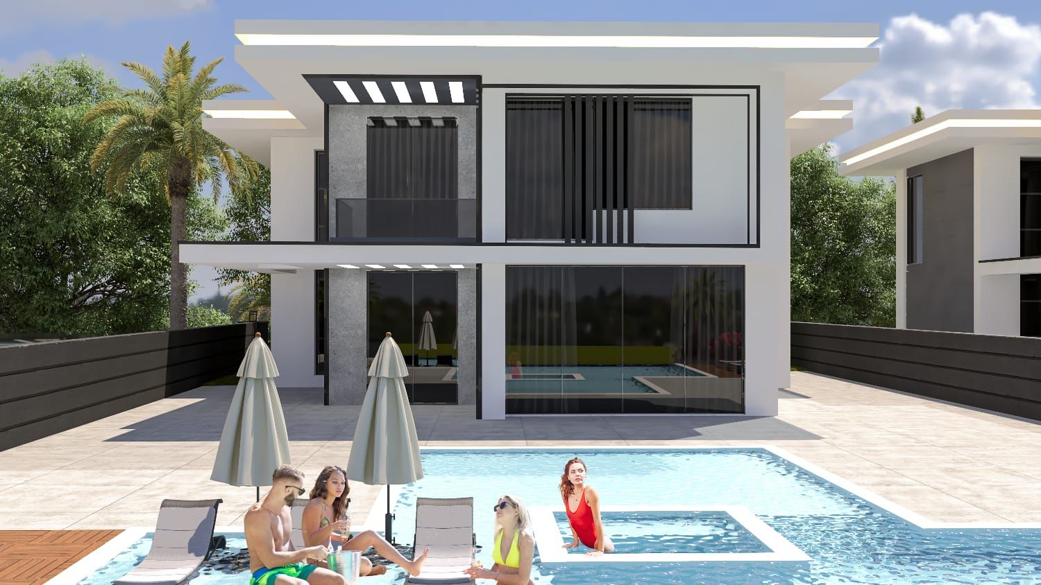 Five detached villas, with a private infinity pool, 450 - 490 m2 фото 1