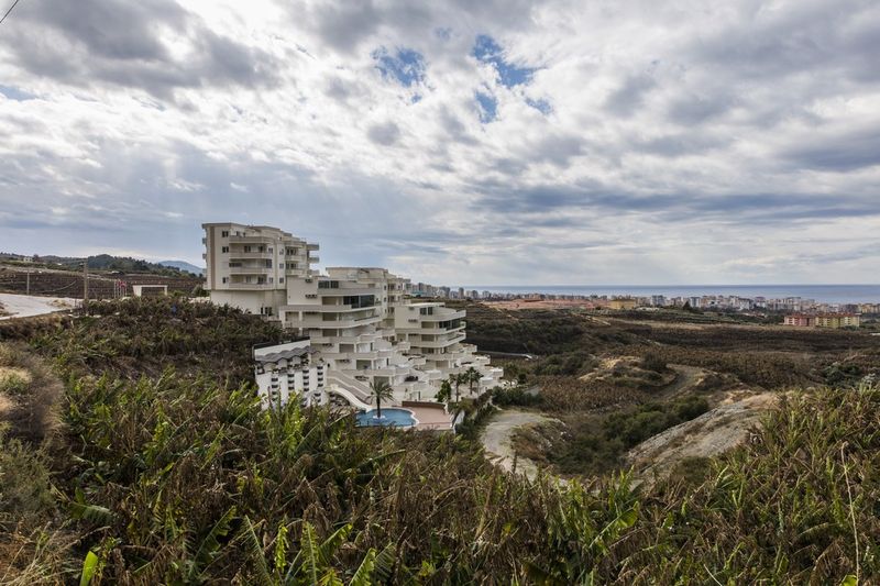 Просторные апартаменты 2+1 с панорамным видом на средиземное море в Махмутларе, 110м2. фото 1