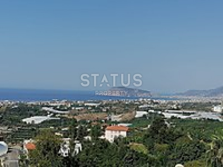 Земельный участок 1073 м2 с панорамой на Средиземное море и Крепость. Махмутлар, Алания. фото 1