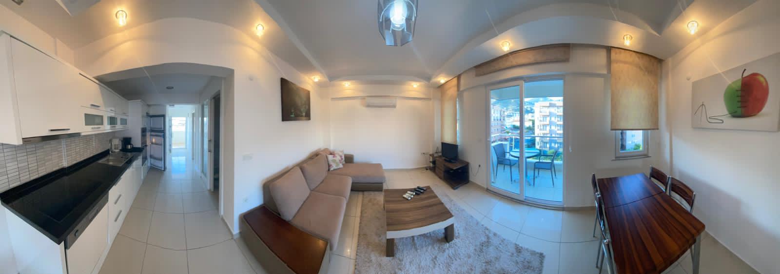 Three-room apartment with furniture in the Cleopatra beach area, 75m2 фото 2