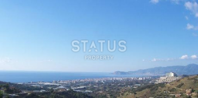 Land plot with a sea view for the construction of a villa, 556 m2. Kargicak, Alanya. photos 1