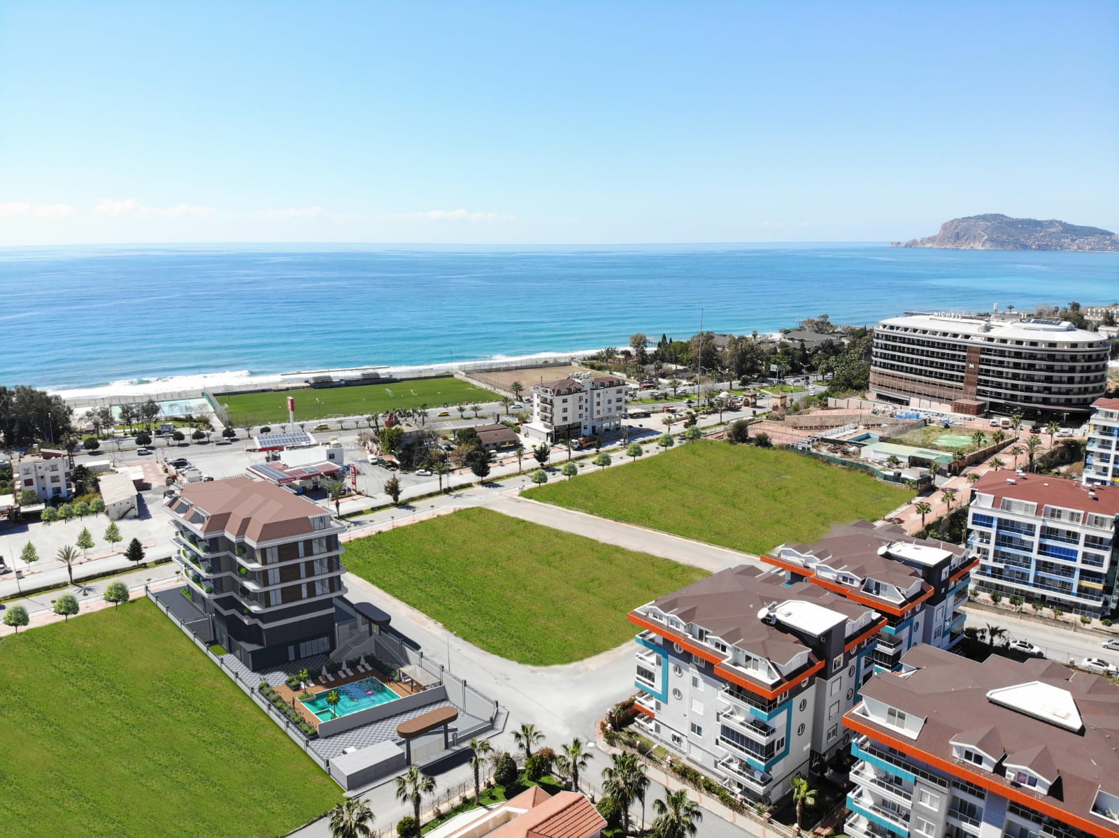 New project just 150 meters from the sea in the Kestel area. Apartments of different layouts from 52 to 246 m2. фото 1