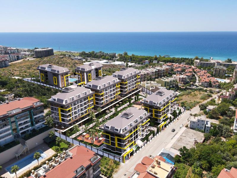 Luxurious complex with a botanical garden. Apartments of different layouts in Kestel from 48 to 148 m2. фото 1