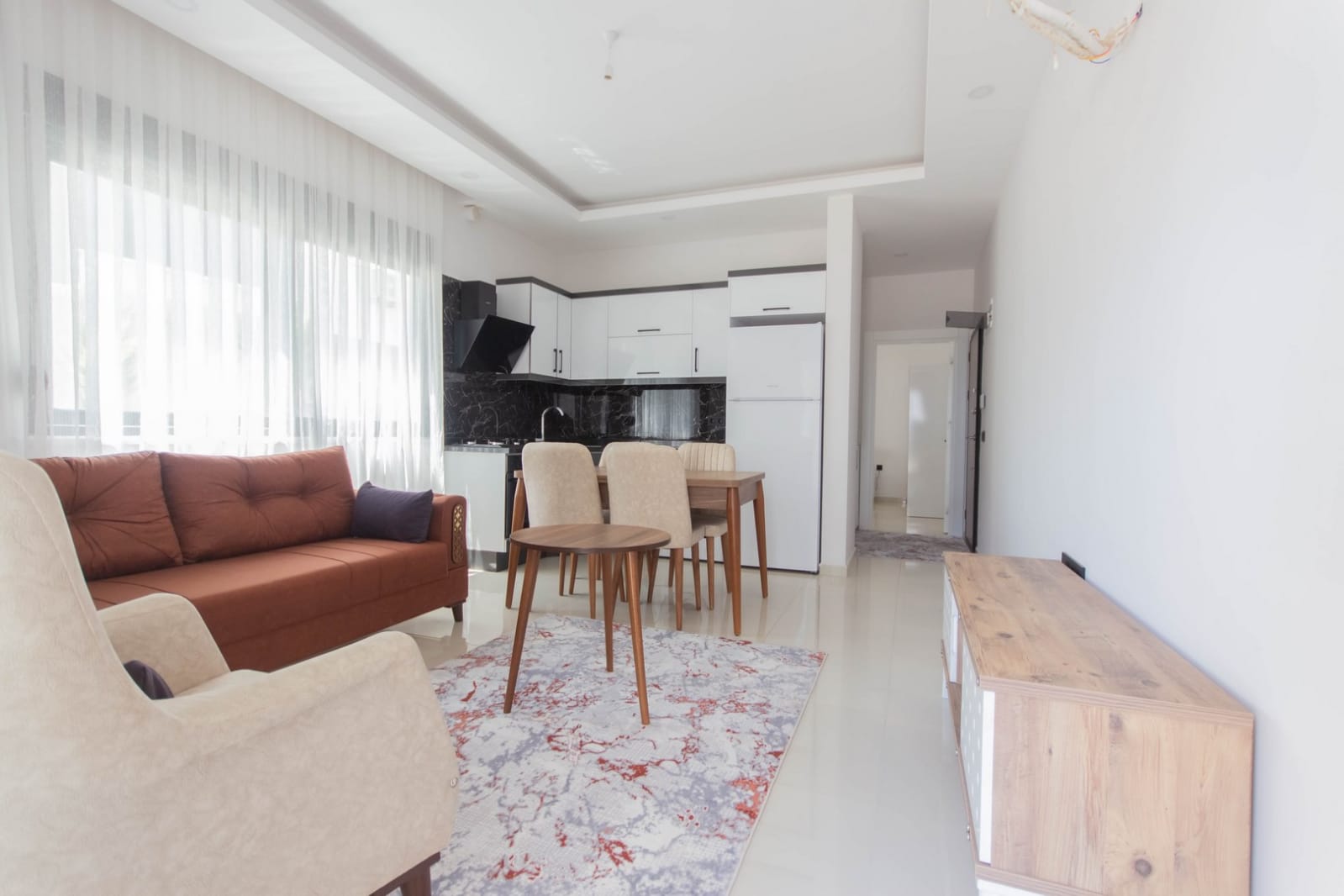 Furnished apartment 1+1 in a new complex near Naula, 55 m2. Mahmutlar, Alanya. фото 1