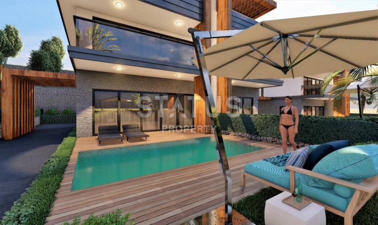 The project of luxury villas with garden plots of 226 m2 in Avsallar. photos 1