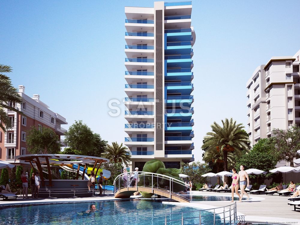 Studio apartment with side sea view in Mahmutlar, 42 sq. m. фото 1